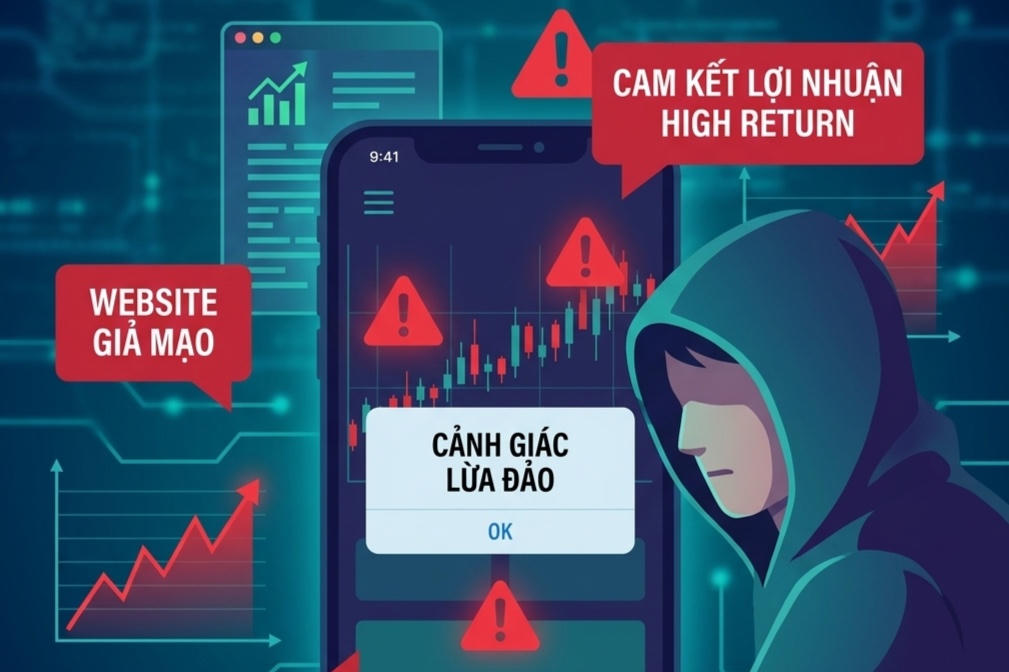 Cảnh giác chiêu giả mạo công ty chứng khoán, lập nền tảng đầu tư để chiếm đoạt tiền
