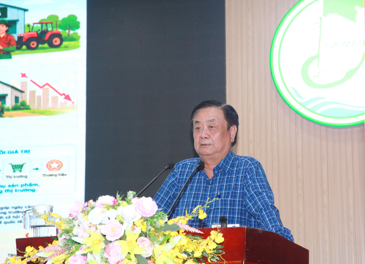 Ông Lê Minh Hoan, chia sẻ tại Hội nghị về phát triển kinh tế tập thể, hợp tác xã (Ảnh: T.N).