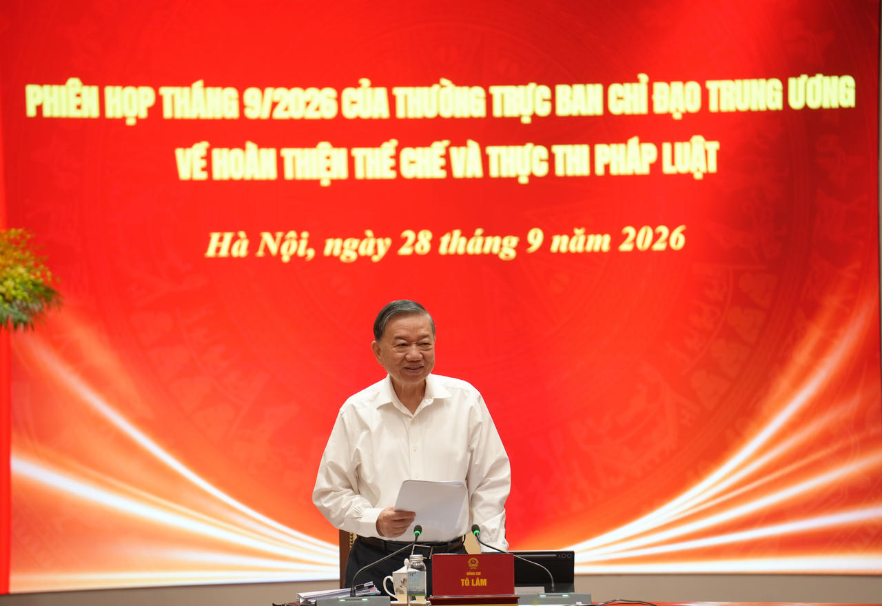 Tổng Bí thư, Chủ tịch nước Tô Lâm, Trưởng Ban Chỉ đạo phát biểu chỉ đạo, kết luận.