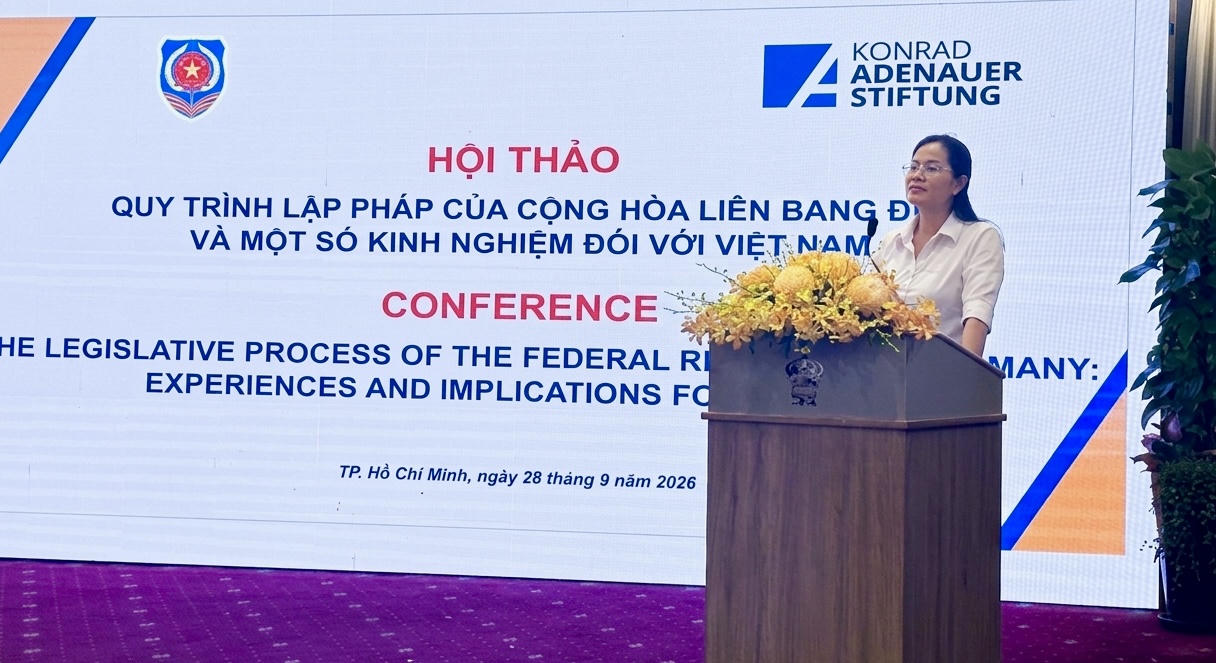 Bà Nguyễn Thị Hồng Hạnh, Giám đốc Sở Tư pháp TP HCM. Ảnh: Thu Uyên