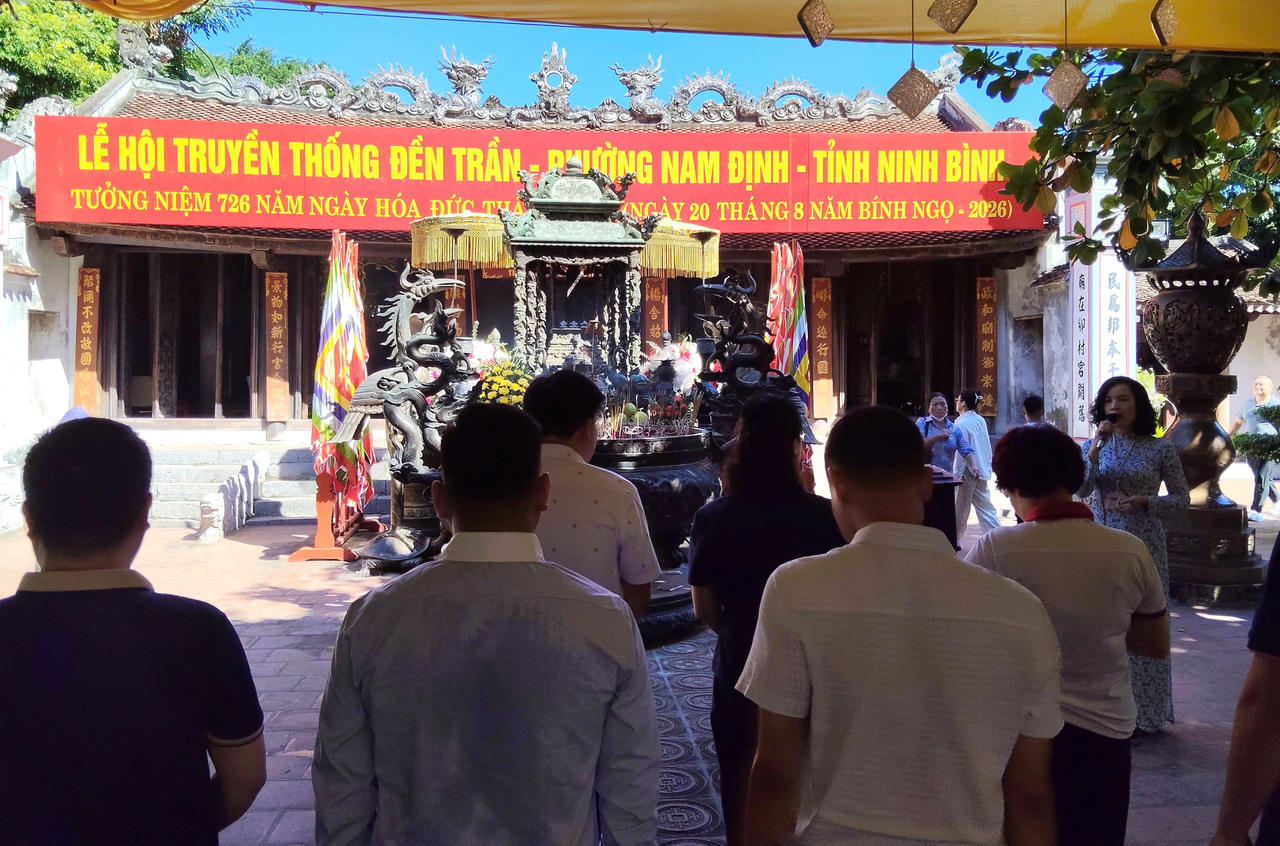 Nhiều nét mới tại Lễ hội Đền Trần – Phường Nam Định, tỉnh Ninh Bình
