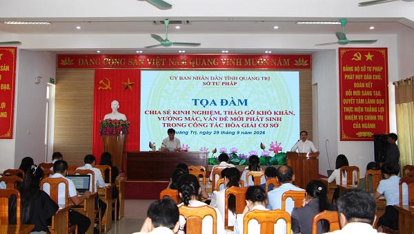 Quảng Trị: Gỡ vướng trong hòa giải ở cơ sở, giải quyết mâu thuẫn từ sớm
