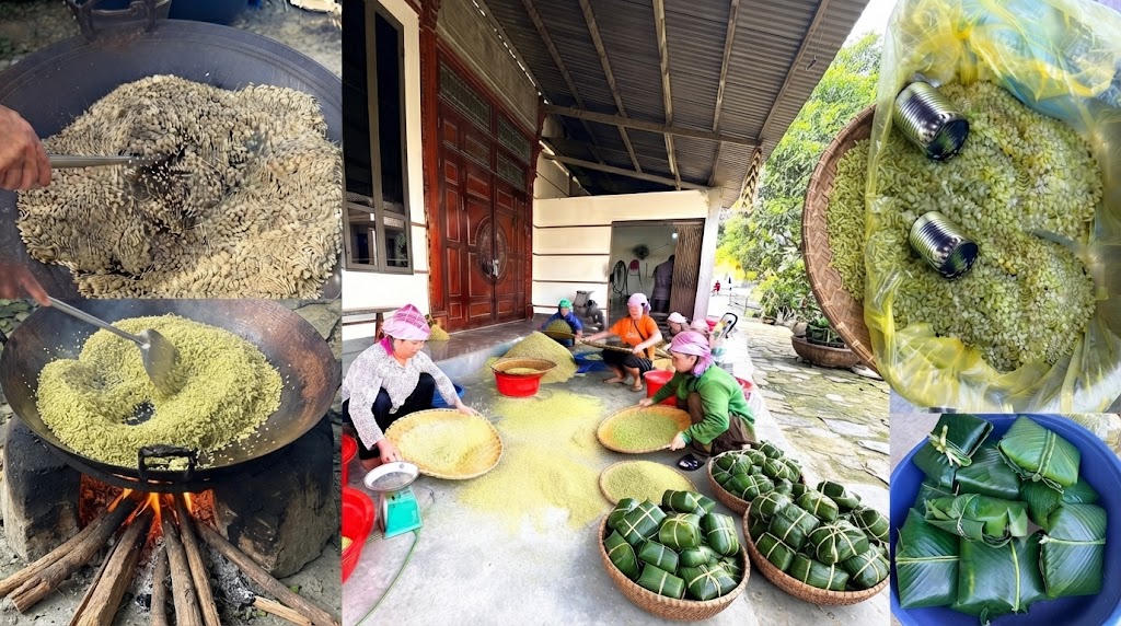 Giữ nghề làm cốm vì thế cũng là giữ một phần sinh kế, giữ giống lúa, giữ kinh nghiệm sản xuất và giữ những nét văn hóa gắn với đời sống của đồng bào các dân tộc ở Hợp Thành. (Ảnh: Phương Thanh)