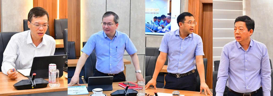 Các thành viên HĐQT và lãnh đạo các ban chuyên môn BSR trao đổi, đóng góp ý kiến nhằm hoàn thiện chức năng, nhiệm vụ và cơ chế hoạt động của Ủy ban Chiến lược và Phát triển bền vững.