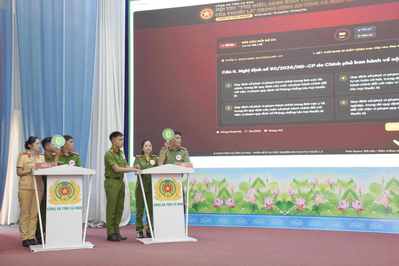 Sáng tạo mô hình nâng cao kiến thức pháp luật về phòng, chống tác hại thuốc lá trong lực lượng công an