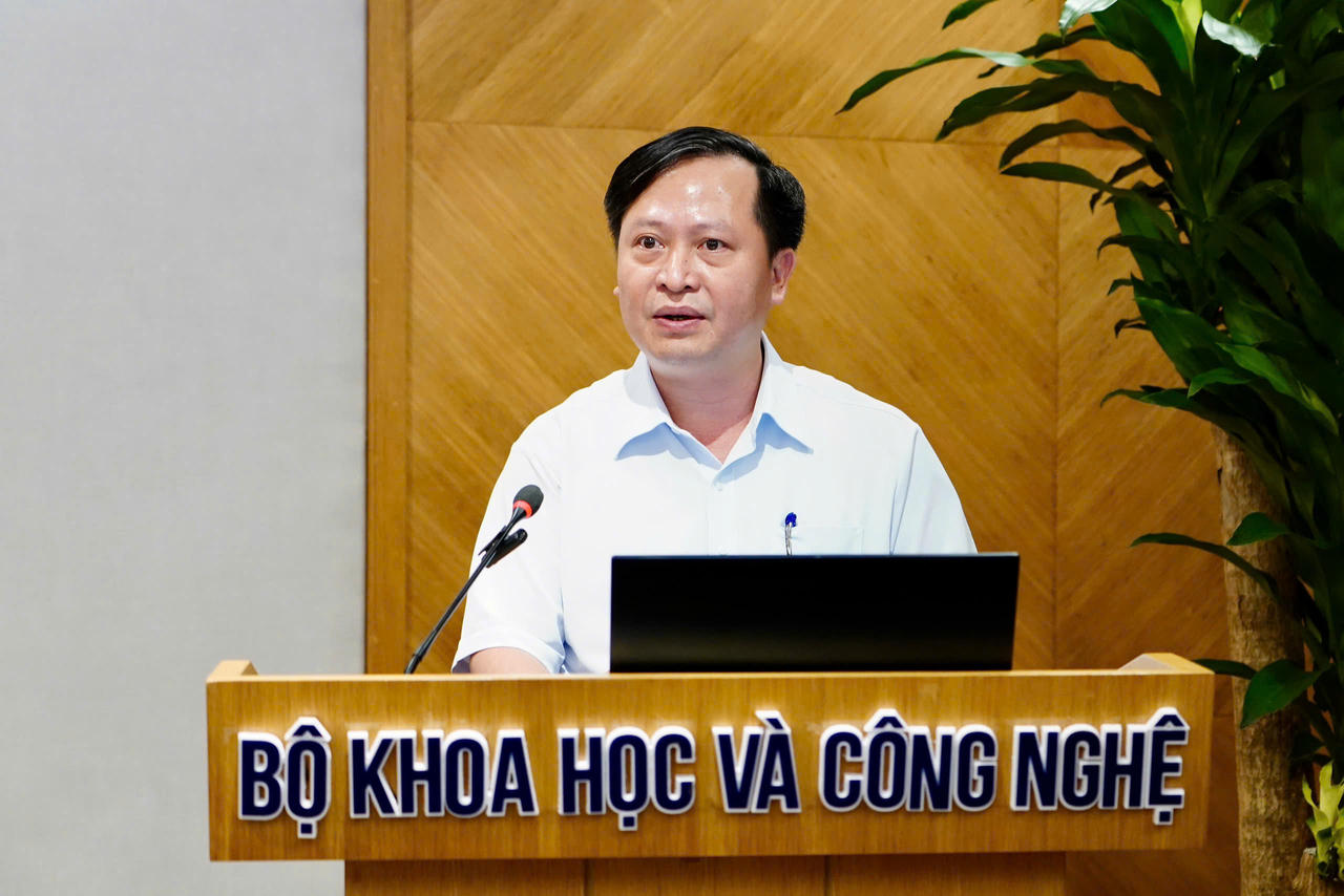 Cục trưởng Cục Đổi mới sáng tạo Nguyễn Mai Dương cung cấp thông tin về Ngày hội Đổi mới sáng tạo quốc gia. (Ảnh: MST)