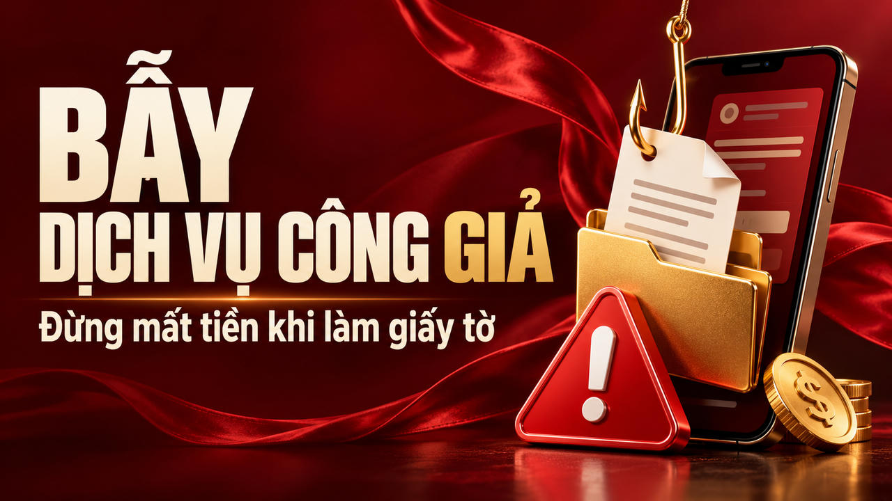 Bẫy dịch vụ công giả: Đừng mất tiền khi làm giấy tờ