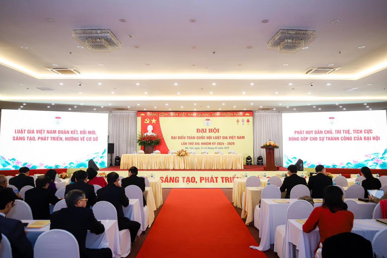 Ngày 6 - 7/10/2026 diễn ra Đại hội đại biểu toàn quốc Hội Luật gia Việt Nam
lần thứ XV, nhiệm kỳ 2026-2031