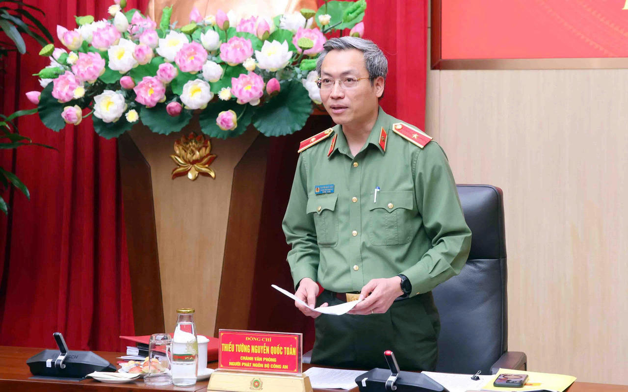 Thiếu tướng Nguyễn Quốc Toản , Chánh Văn phòng Bộ Công an.