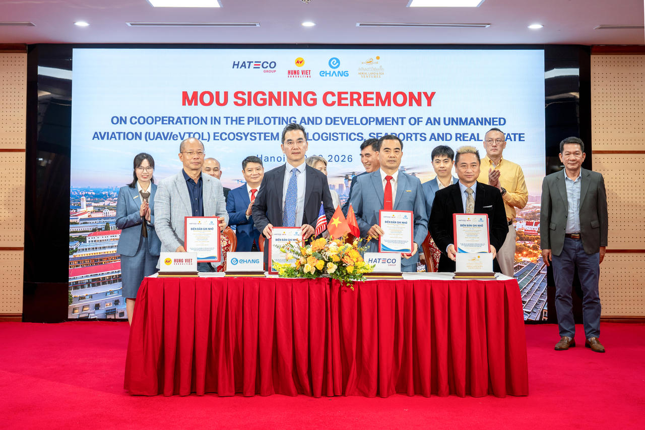 Hateco nghiên cứu ứng dụng công nghệ hàng không không người lái vào logistics và cảng biển