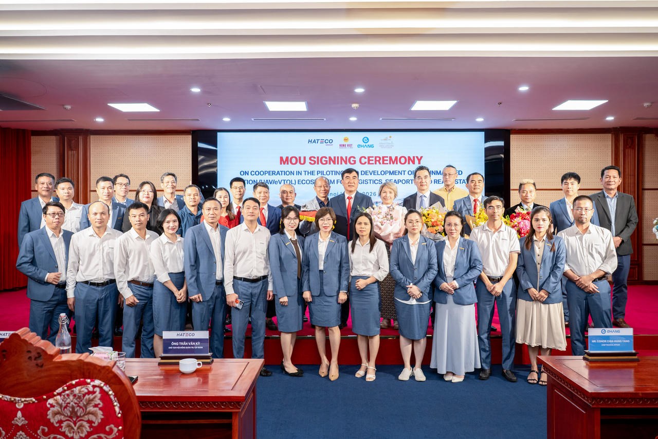 Hateco nghiên cứu ứng dụng công nghệ hàng không không người lái vào logistics và cảng biển