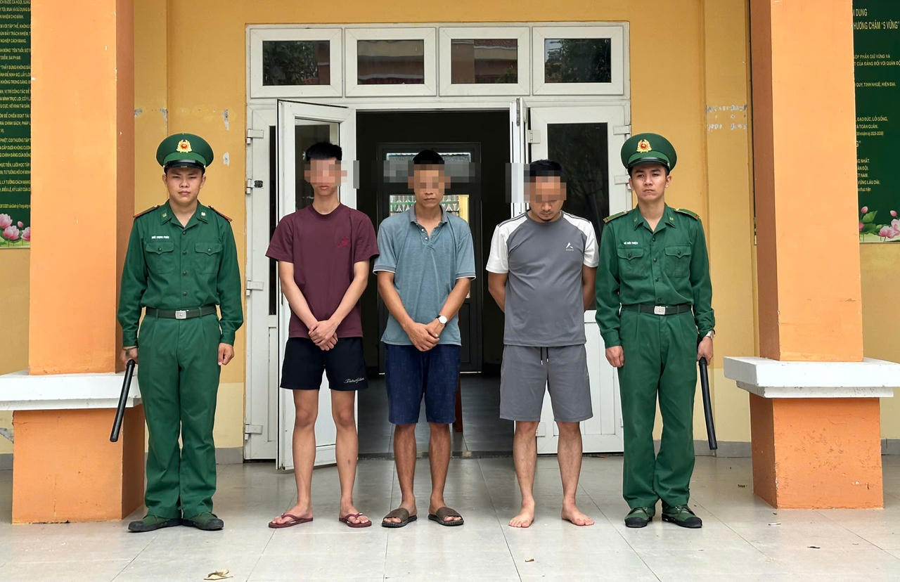 Đồn Biên phòng Cầu Muống bắt giữ 3 người nhập cảnh trái phép