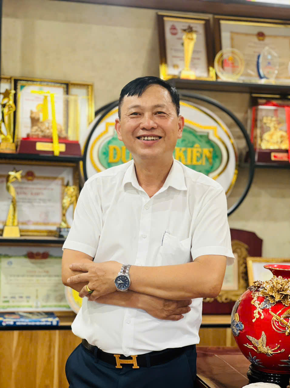 Ông Dương Đình Khôi, Giám đốc Công ty TNHH Sản xuất Thương mại và Xuất nhập khẩu Dương Kiên. Ảnh: PV