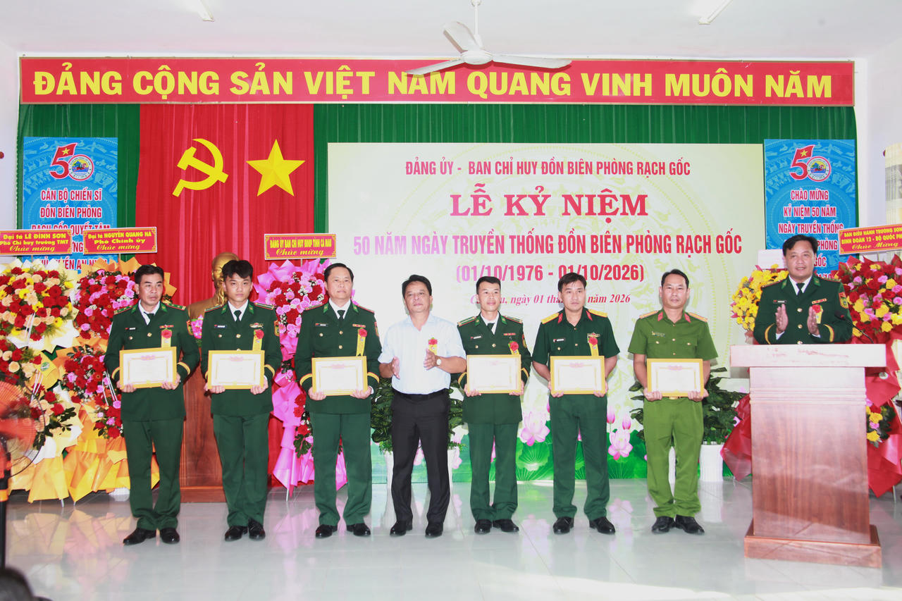 Đồn Biên phòng Rạch Gốc phát huy truyền thống, vững bước chặng đường mới