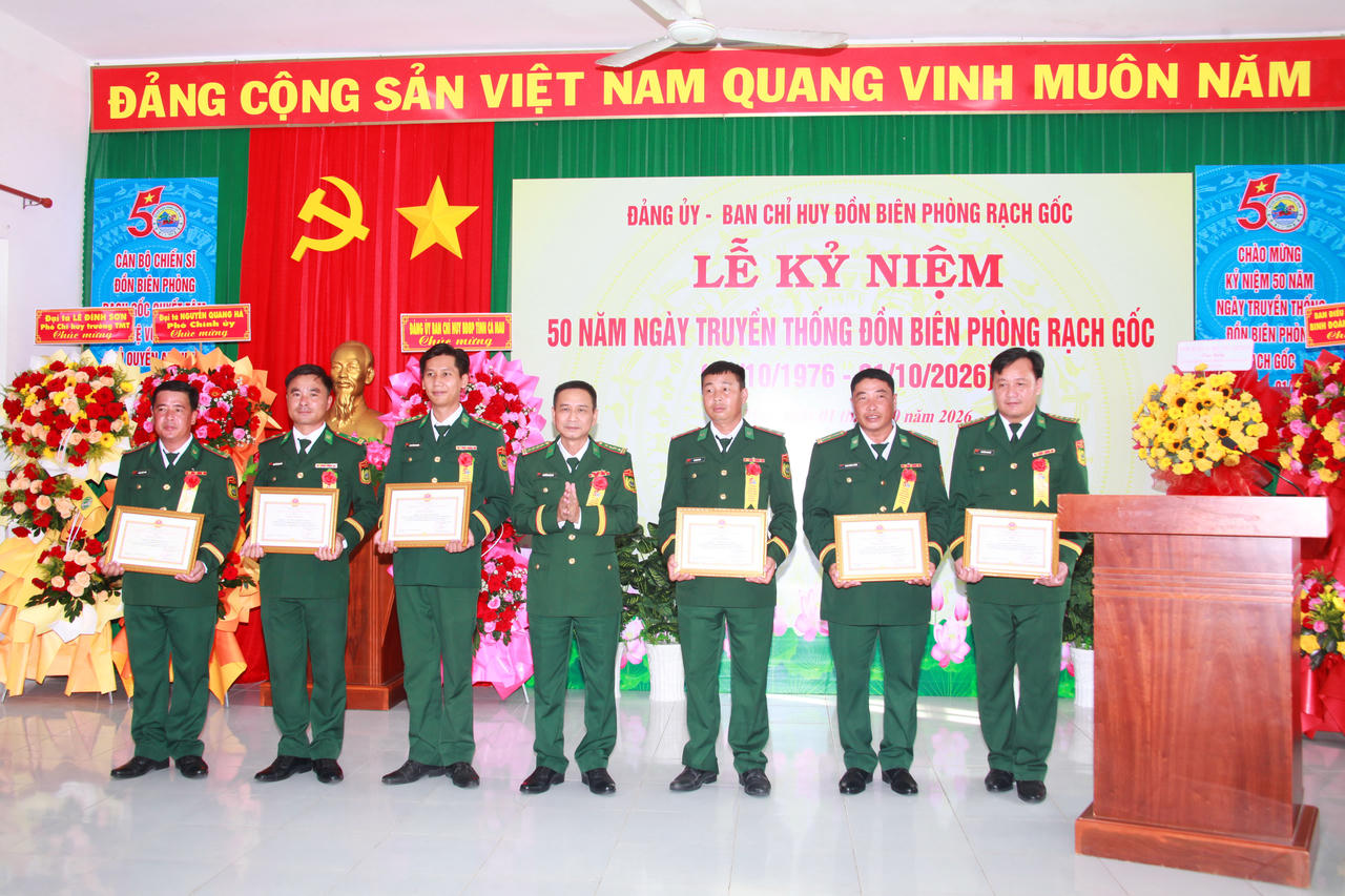 Đồn Biên phòng Rạch Gốc phát huy truyền thống, vững bước chặng đường mới