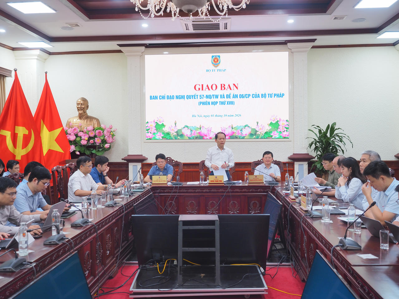 Bộ Tư pháp thúc tiến độ các Nền tảng số, vận hành hiệu quả Hệ thống IOC