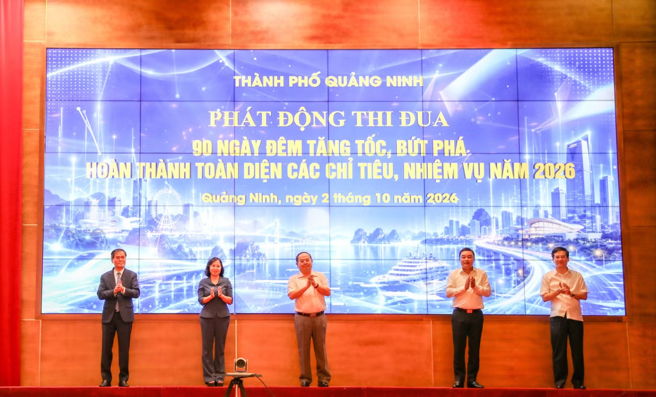 Quảng Ninh phát động 90 ngày đêm tăng tốc hoàn thành chỉ tiêu 2026