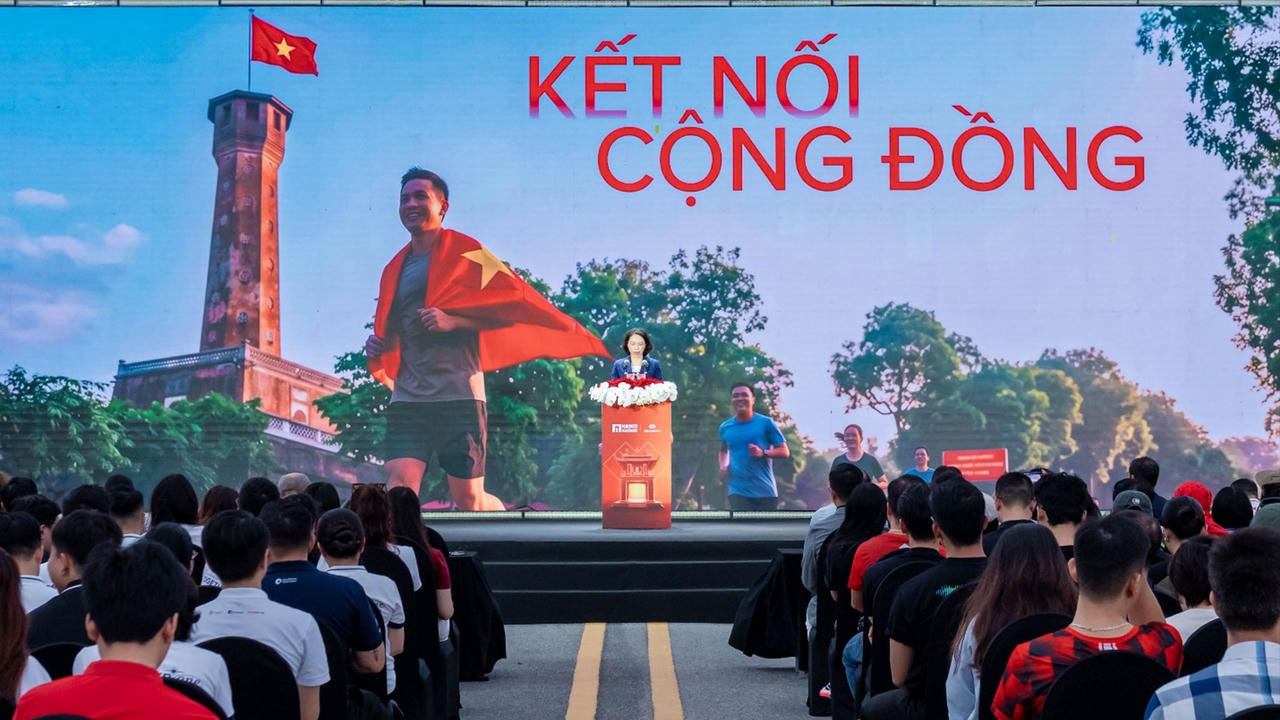 Bà Vũ Thu Hà, Phó Chủ tịch UBND TP Hà Nội phát biểu tại buổi lễ (Ảnh: BTC).