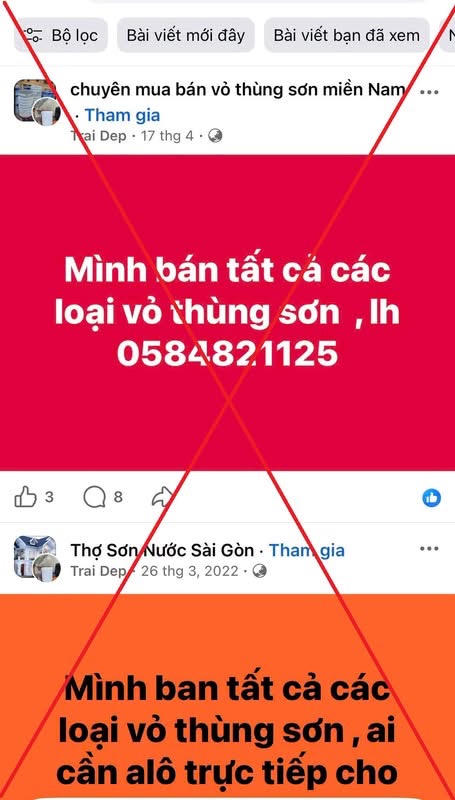 Rao bán sơn trên Facebook, chiếm đoạt gần 80 triệu đồng