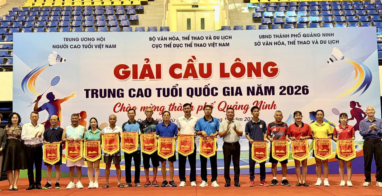 Quảng Ninh tổ chức Giải Cầu lông trung cao tuổi quốc gia năm 2026