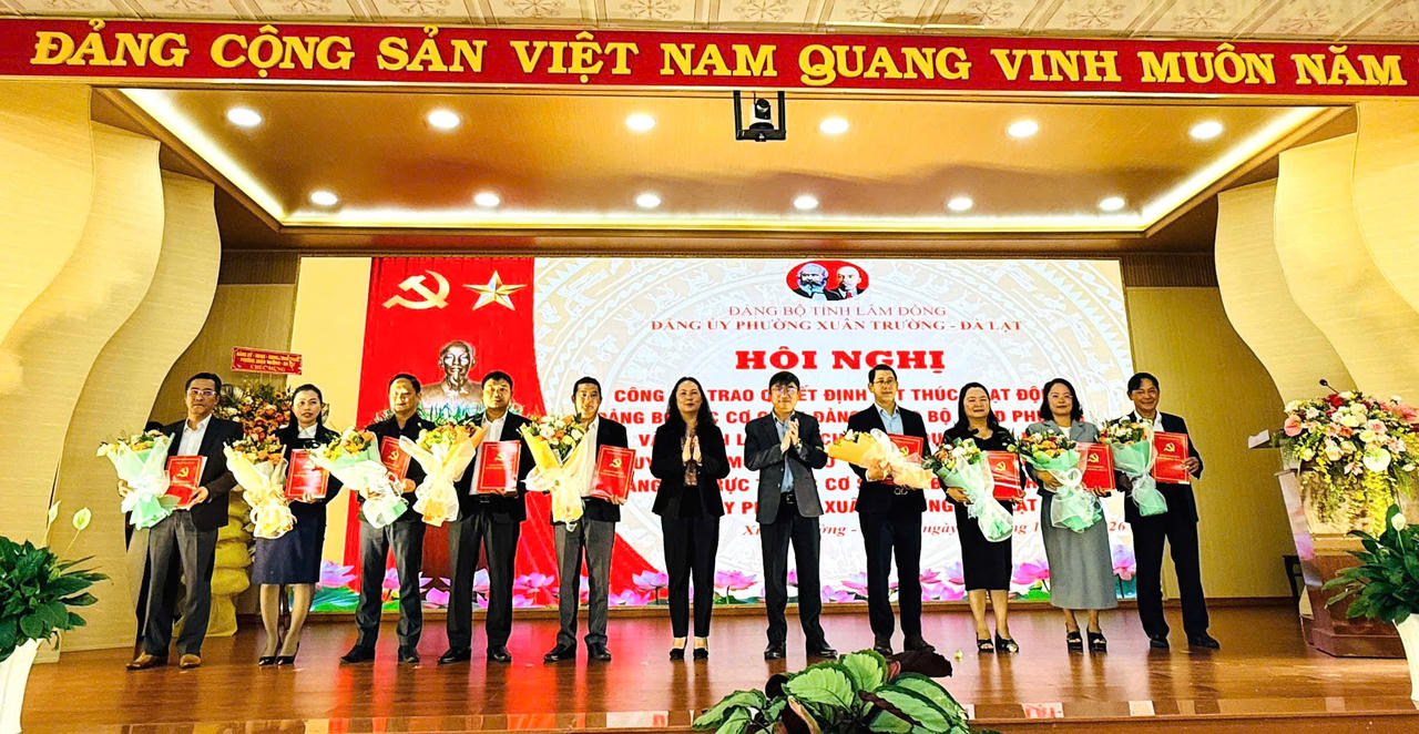 Phường Xuân Trường – Đà Lạt thành lập mới 9 chi bộ cơ quan, đơn vị