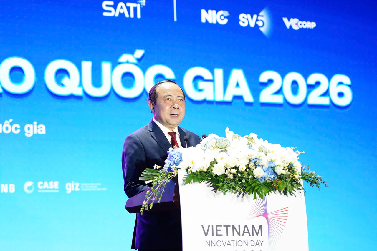 Bộ trưởng Bộ Khoa học và Công nghệ Vũ Hải Quân. (Nguồn: MST)