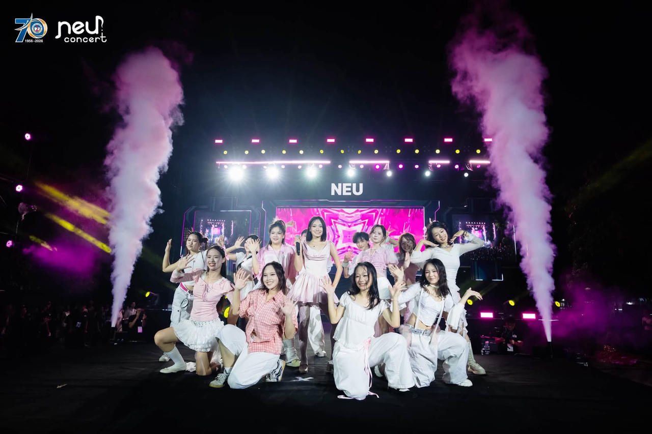 Đêm nhạc bùng nổ NEU Concert 2026: Dấu mốc chói lọi trong chuỗi hoạt động kỷ niệm 70 thành lập Đại học Kinh tế Quốc dân