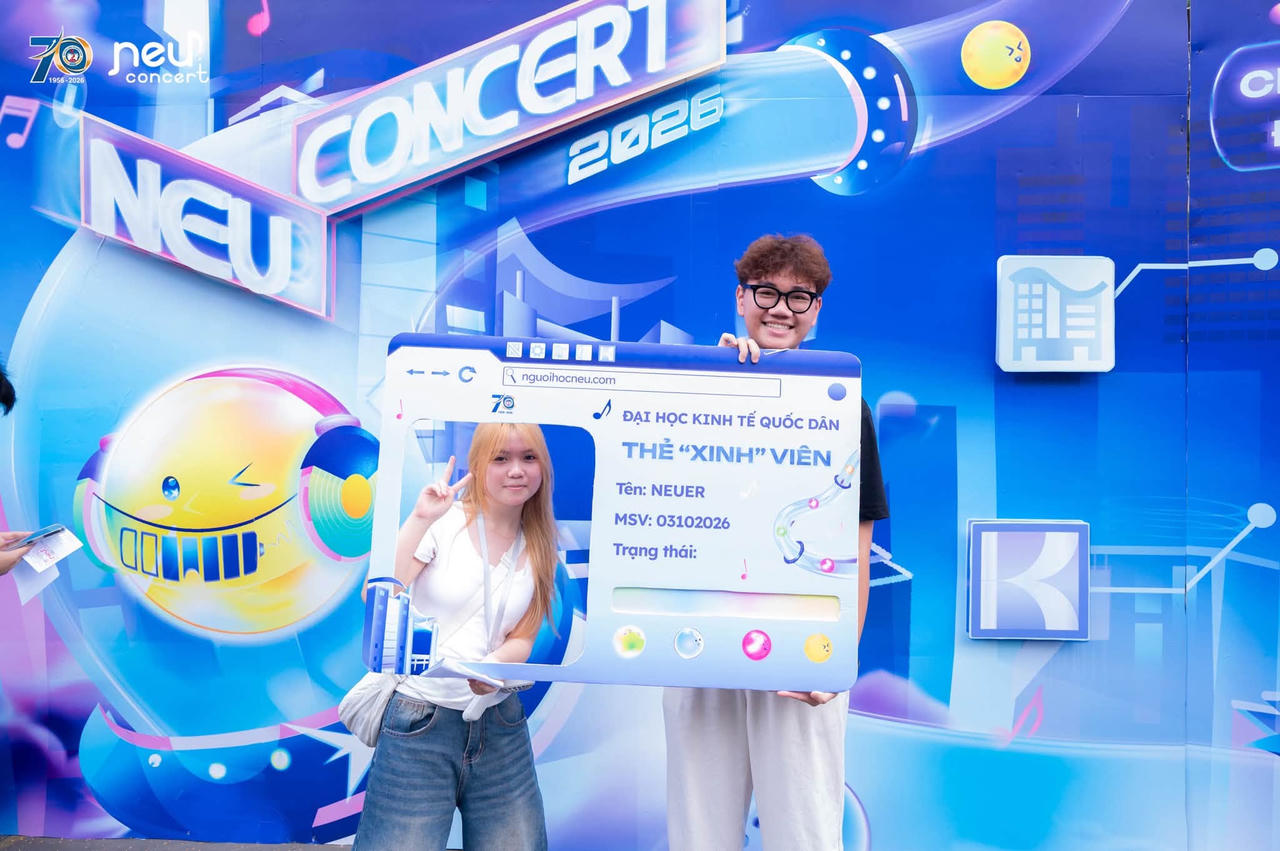 Đêm nhạc bùng nổ NEU Concert 2026: Dấu mốc chói lọi trong chuỗi hoạt động kỷ niệm 70 thành lập Đại học Kinh tế Quốc dân