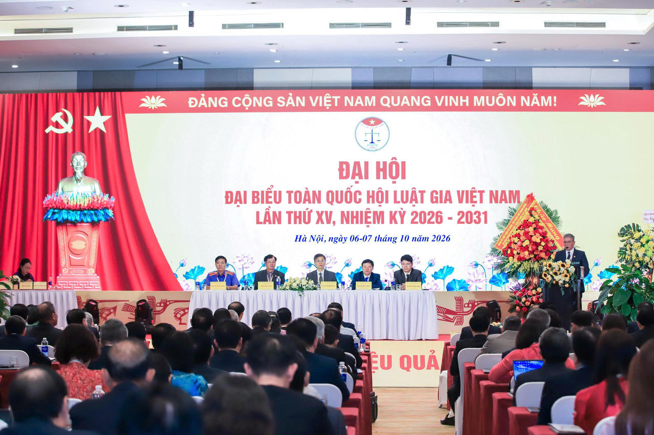 Đại hội đại biểu toàn quốc Hội Luật gia Việt Nam lần thứ XV bước vào phiên làm việc đầu tiên