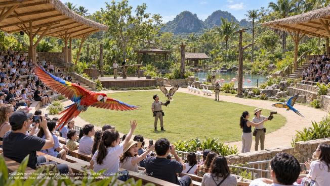 Những chương trình biểu diễn mang màu sắc văn hóa các châu lục tại Công viên Lễ hội Safari