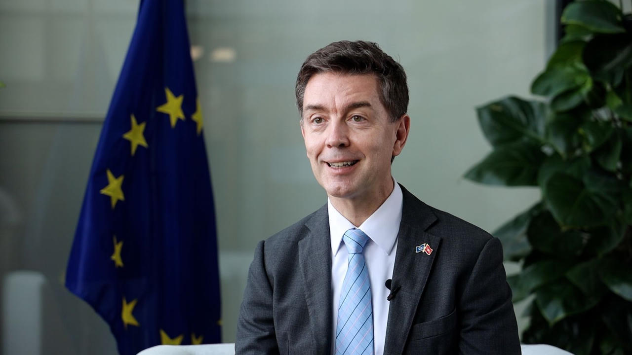 Đại sứ Julien Guerrier, Trưởng Phái đoàn Liên minh châu Âu (EU) tại Việt Nam. (Ảnh: MOET)