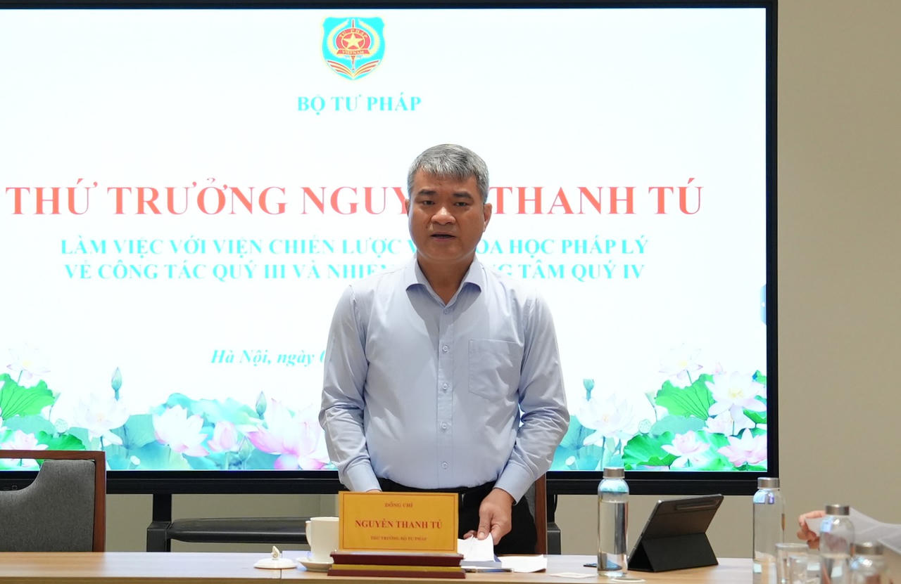 Thứ trưởng Nguyễn Thanh Tú.