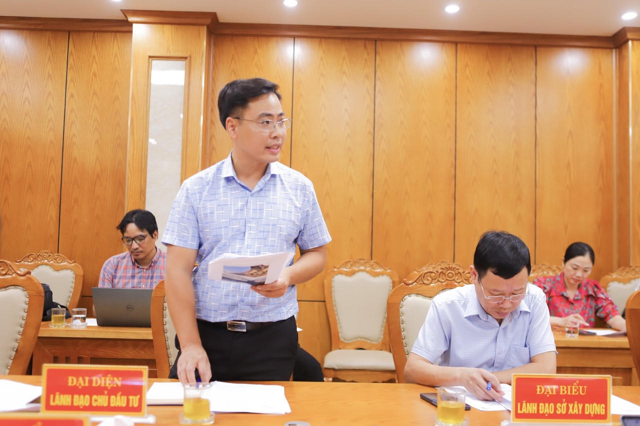 Chủ đầu tư phát biểu tại buổi làm việc (Ảnh Huy Nguyễn)
