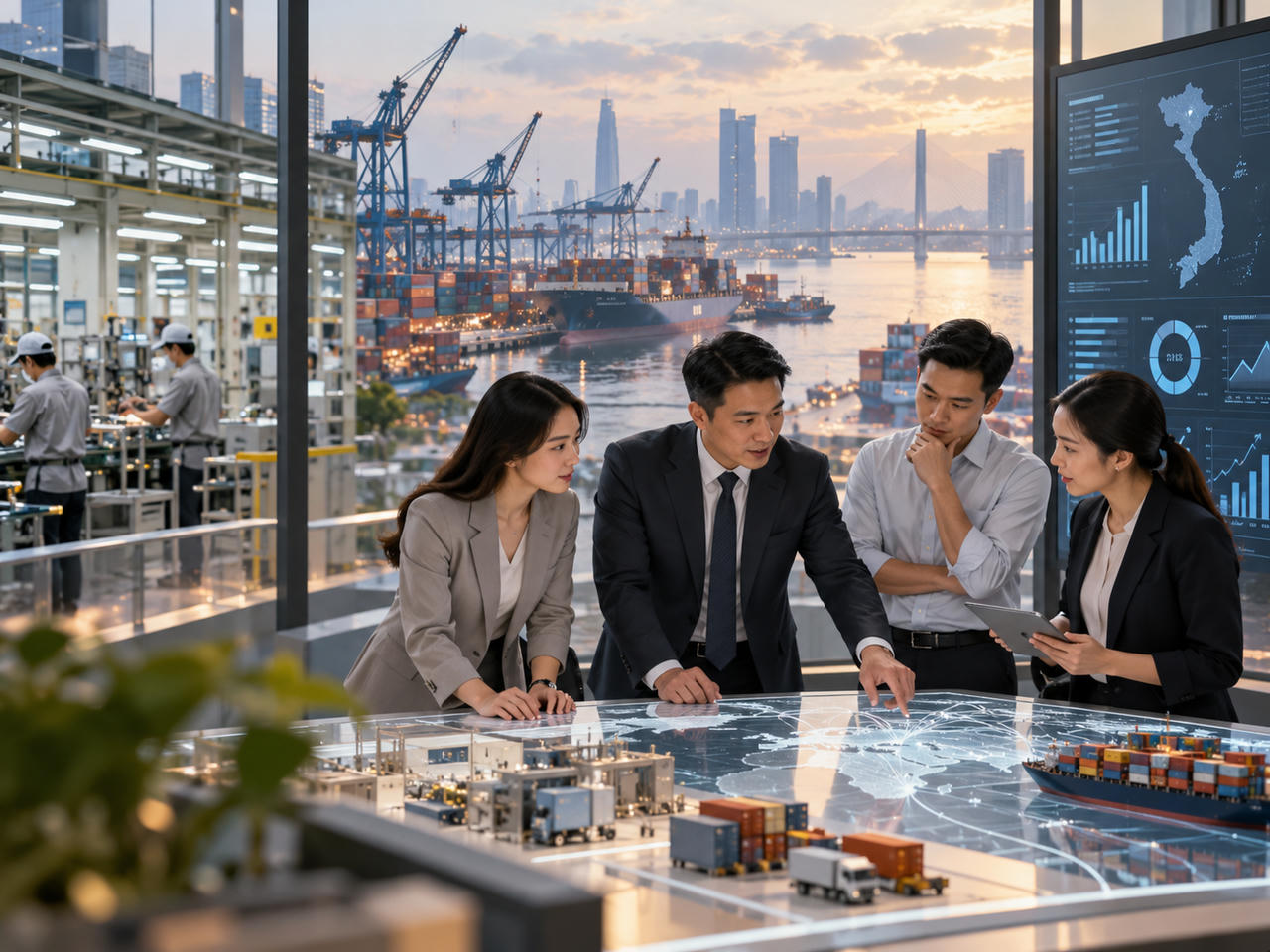 Khi những lợi thế truyền thống dần thu hẹp, năng lực cạnh tranh của doanh nghiệp Việt đang được đặt trong một mặt bằng yêu cầu mới. Ảnh: Stock