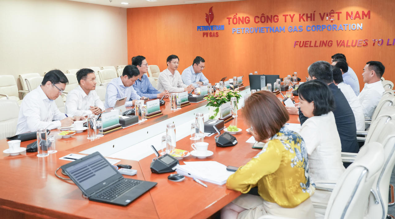 Quang cảnh buổi làm việc giữa PV GAS và Vietsovpetro.