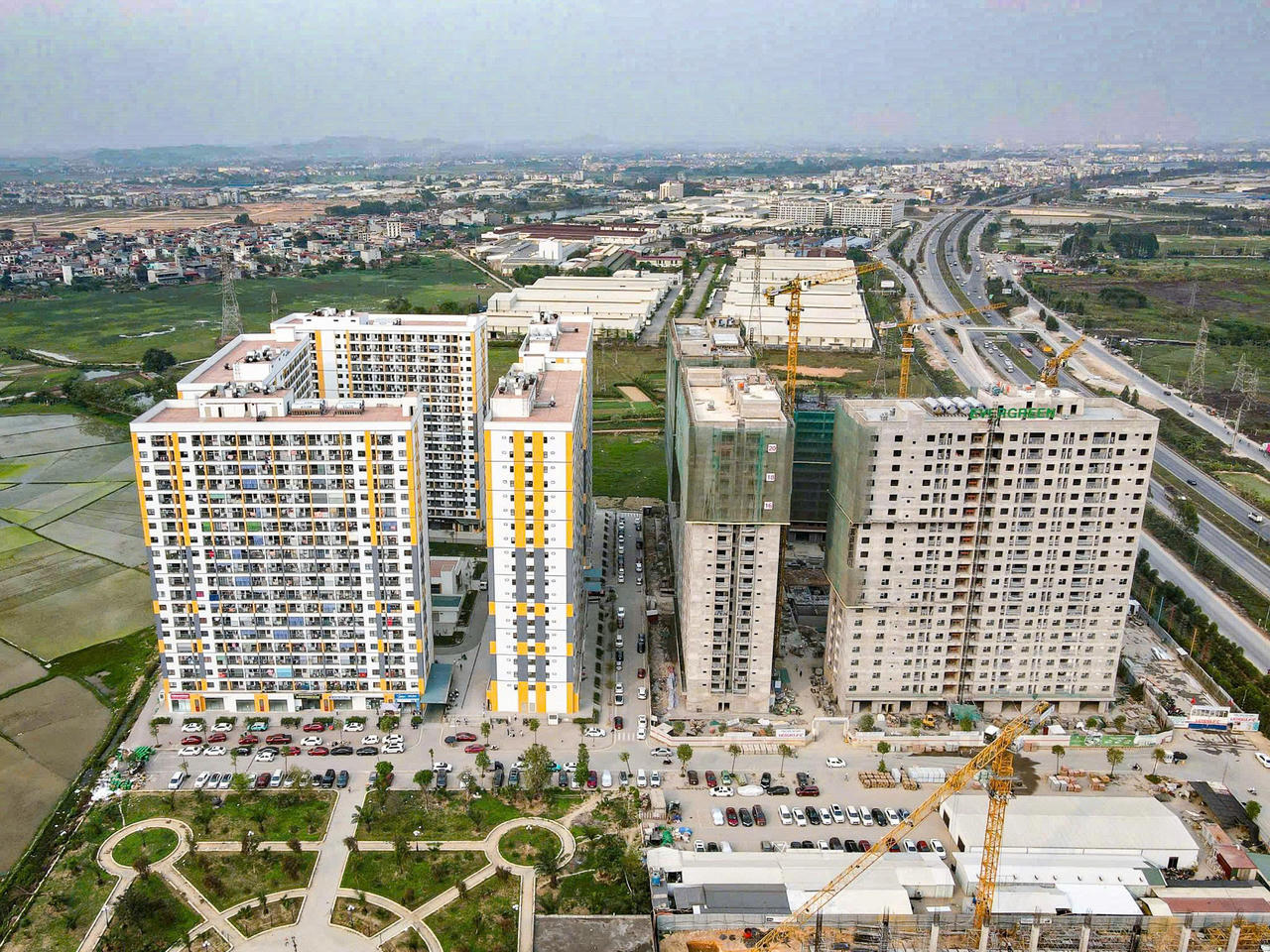 Một dự án nhà ở xã hội trên địa bàn thành phố Bắc Ninh. (Ảnh NH)