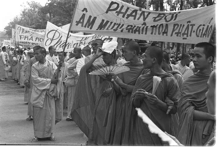 Phong trào đấu tranh Phật giáo miền Nam năm 1963 là một sự kiện có ý nghĩa của lịch sử Việt Nam hiện đại. (Ảnh tư liệu - Nguồn: phatgiao.org.vn)
