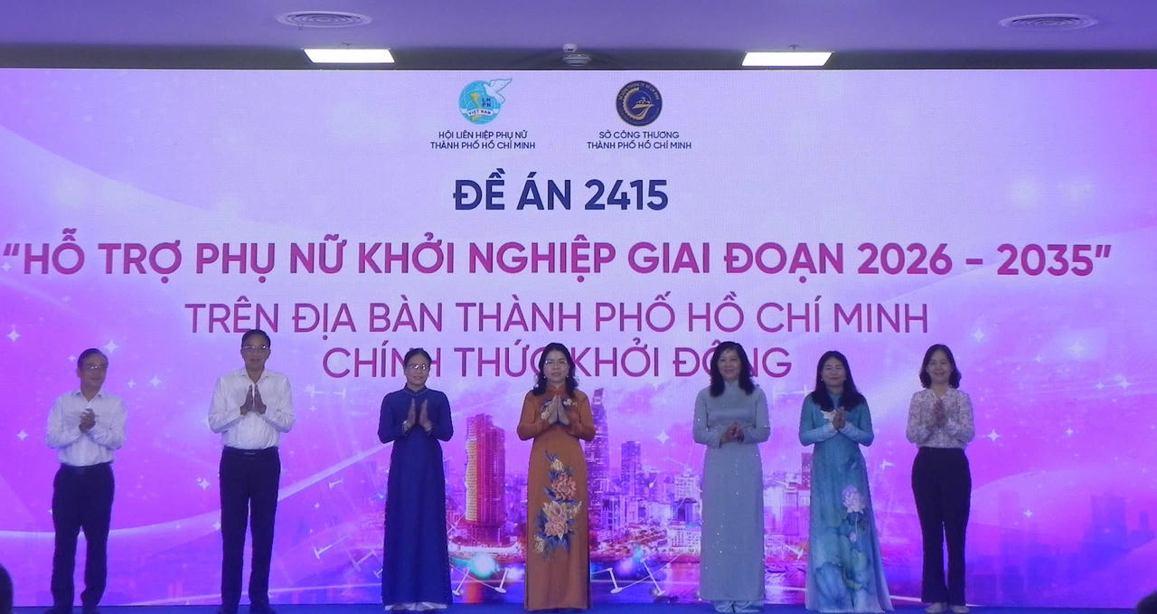 Thành phố Hồ Chí Minh khởi động Đề án hỗ trợ phụ nữ khởi nghiệp giai đoạn 2026 - 2035