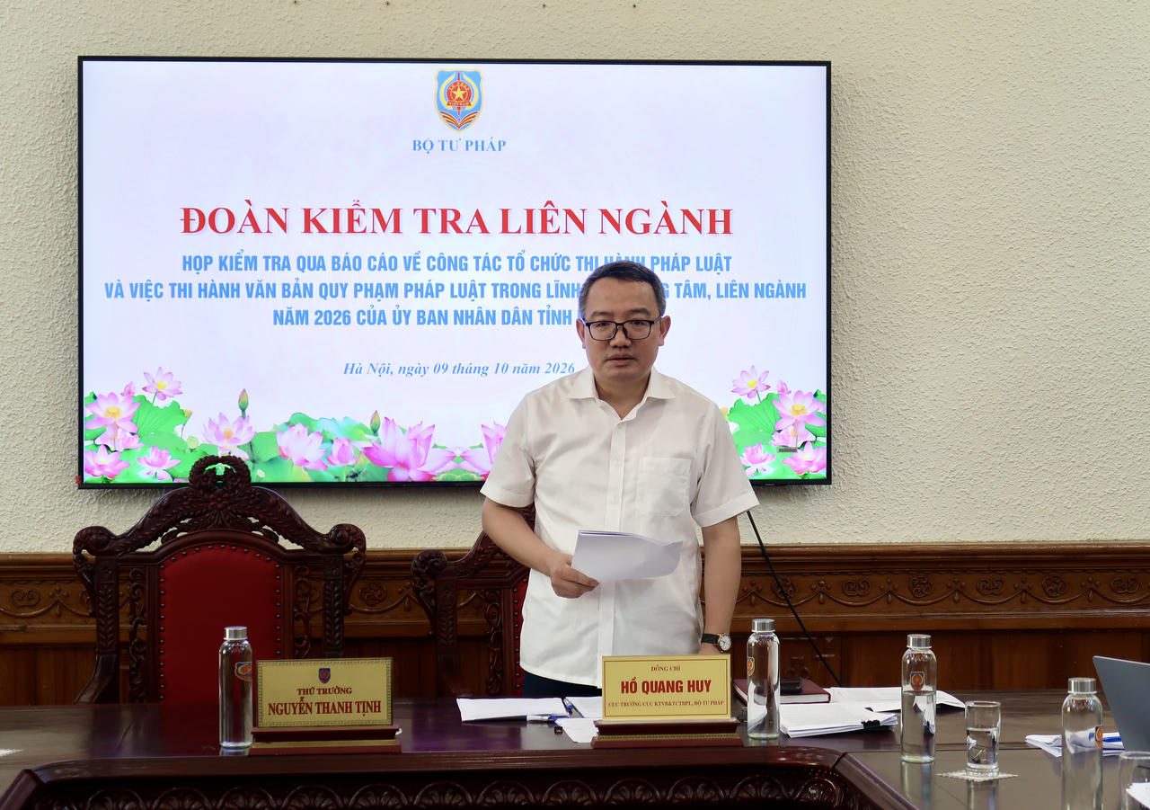 Cục trưởng Hồ Quang Huy phát biểu khai mạc.