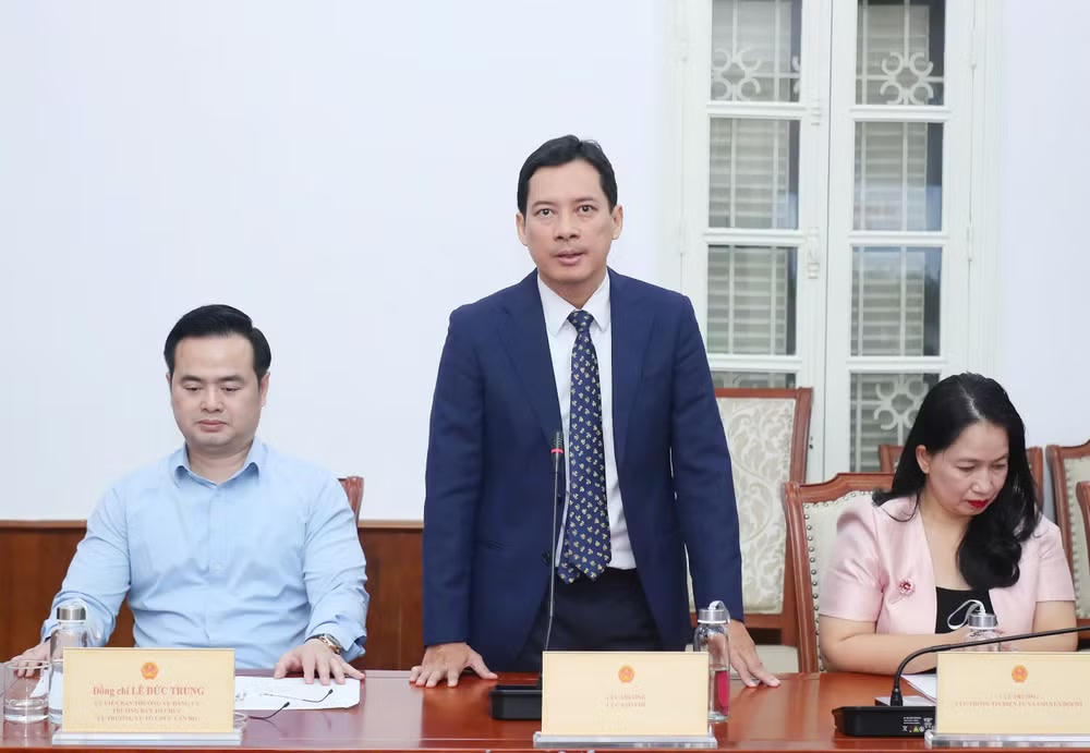 Cục trưởng Cục Báo chí Lê Quang Tự Do. (Ảnh: Trần Huấn - Vietnam+/TTXVN)