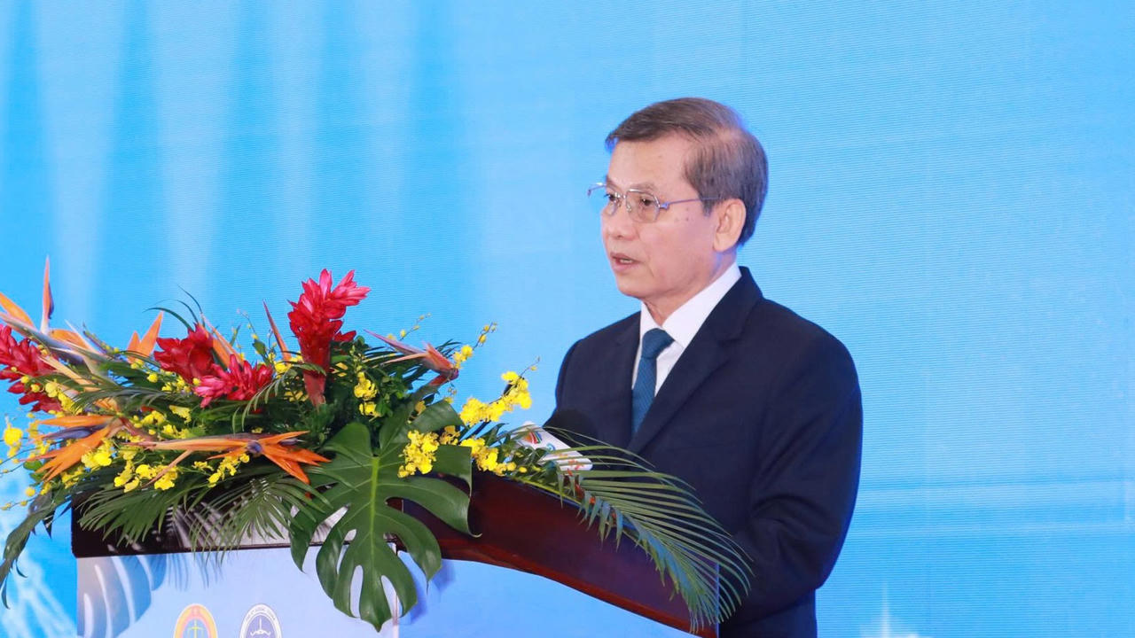 Trưởng Ban Nội chính Trung ương Lê Minh Trí phát biểu. (Ảnh: Tấn Việt)