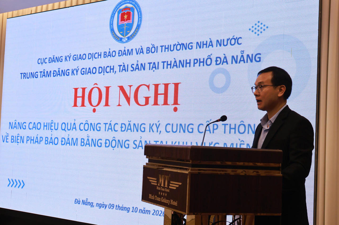 Hội nghị nâng cao hiệu quả công tác đăng ký, cung cấp thông tin về biện pháp bảo đảm bằng động sản tại thành phố Đà Nẵng