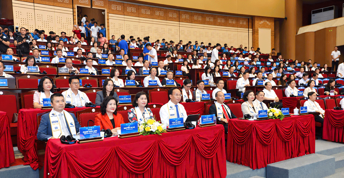 Diễn đàn “Go Global Bắc Ninh 2026” với chủ đề “Nâng cao năng lực - Kết nối chuỗi - Phát triển thị trường” nhằm hỗ trợ doanh nghiệp nâng cao năng lực cạnh tranh, kết nối với các tập đoàn quốc tế và tham gia sâu hơn vào chuỗi cung ứng toàn cầu. (Ảnh: N.H)