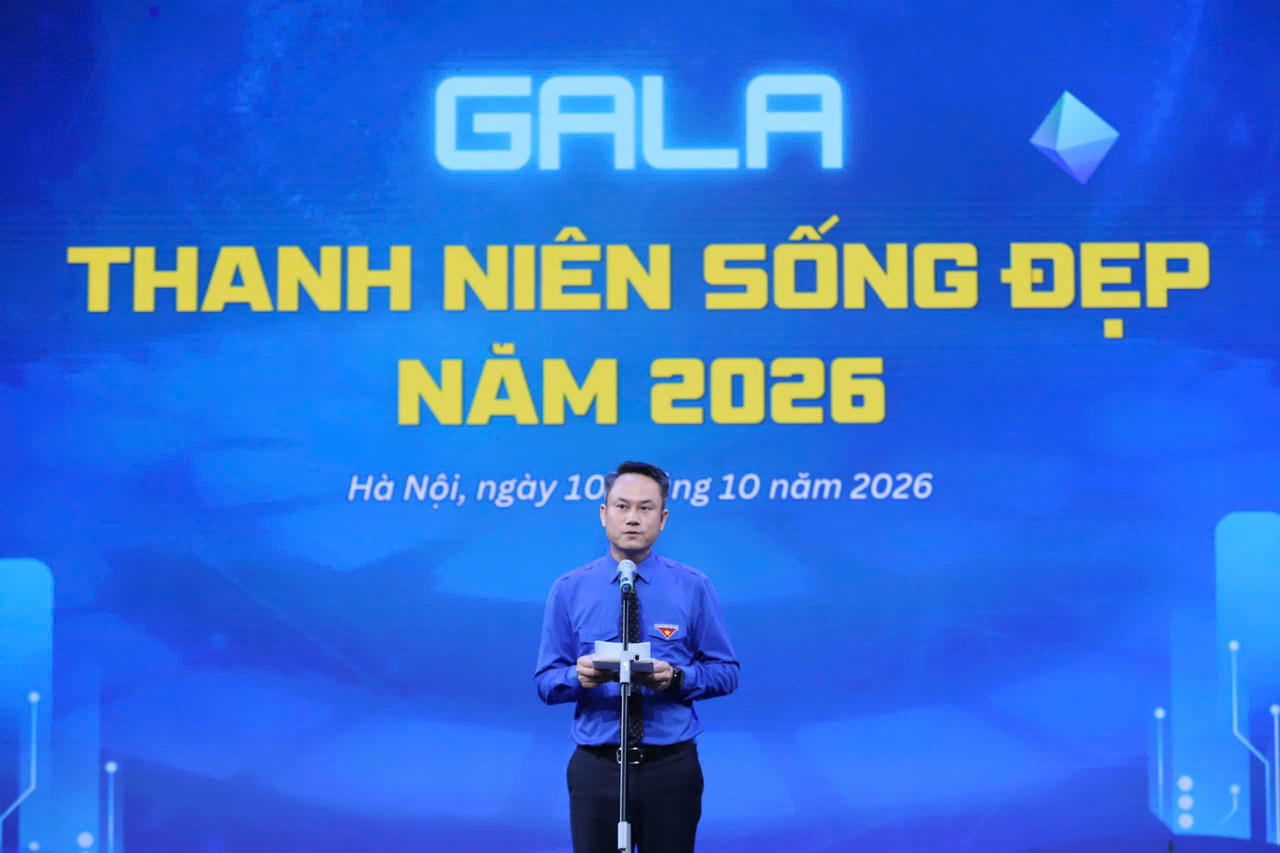 Ông Nguyễn Kim Quy, Bí thư Trung ương Đoàn, Chủ tịch Trung ương Hội LHTN Việt Nam chia sẻ tại chương trình. (Ảnh: Đ.H)