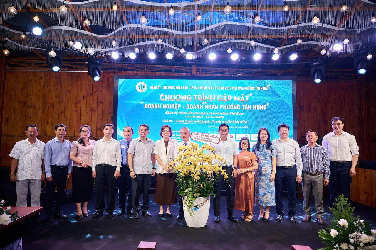TPHCM: Phường Tân Hưng gặp mặt vinh danh, tri ân doanh nhân, doanh nghiệp