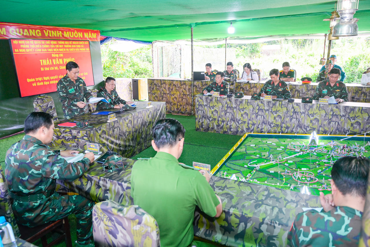 Hoàn thành diễn tập chiến đấu phòng thủ xã Long Thạnh năm 2026
