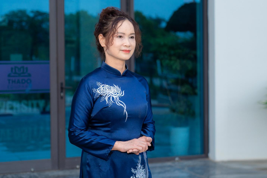 PGS.TS. Đào Thị Ái Thi, Phó Hiệu trưởng Trường Đại học Thành Đô, trao đổi bên lề hội thảo. Ảnh: BTC