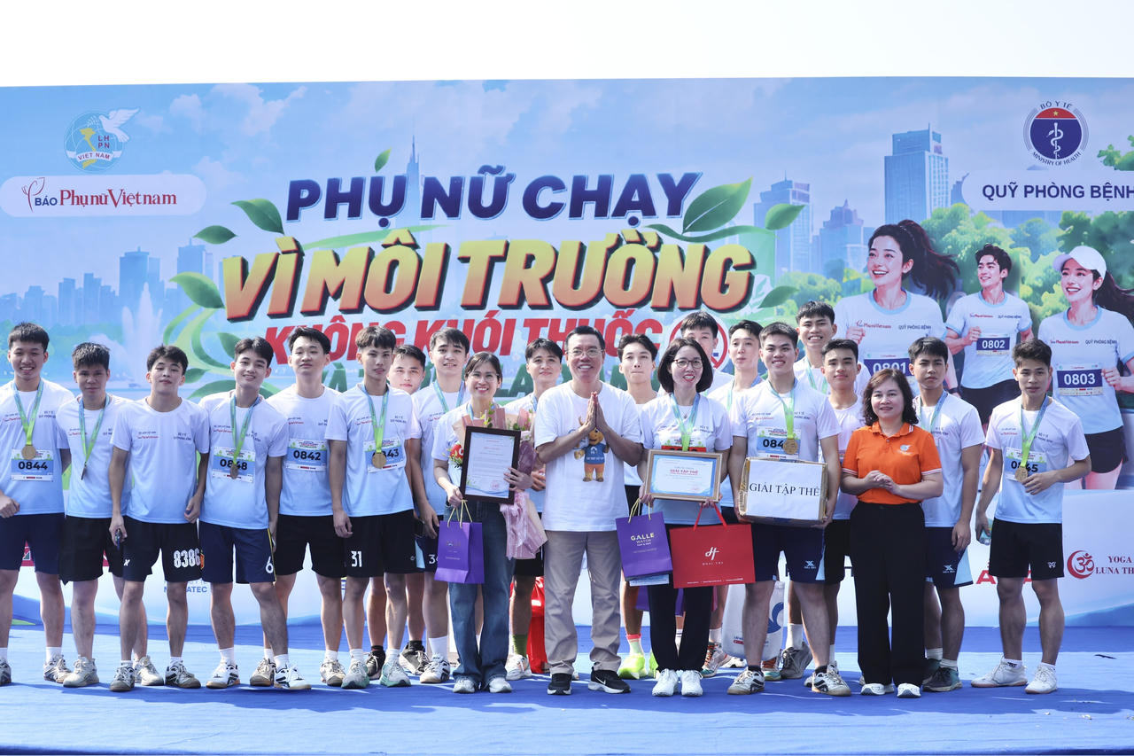 Gần 2.000 người tham gia giải chạy lan tỏa thông điệp môi trường không khói thuốc