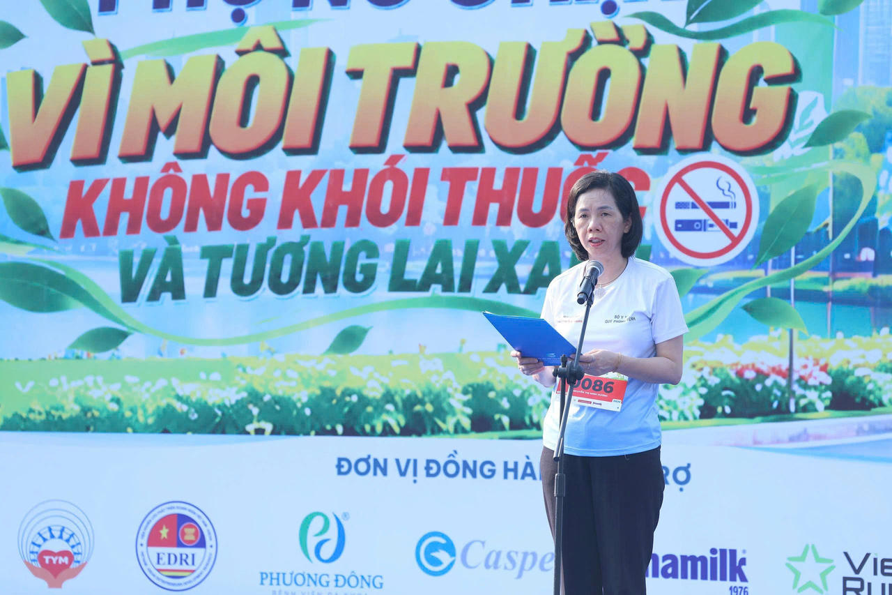 Ph&oacute; Chủ tịch Hội Li&ecirc;n hiệp Phụ nữ Việt Nam Nguyễn Thị Minh Hương ph&aacute;t biểu tại sự kiện. (Ảnh: BTC)