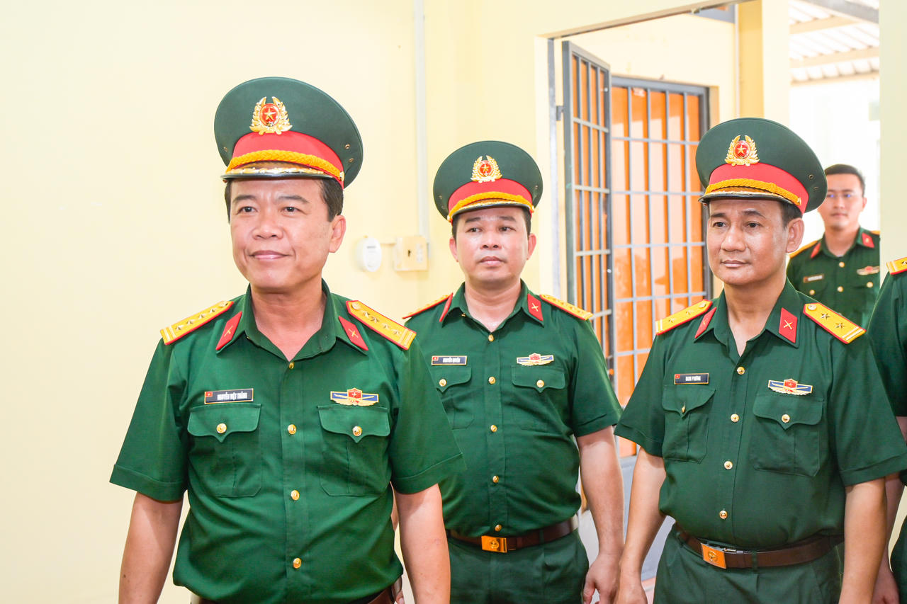 Bộ CHQS tỉnh An Giang kiểm tra công tác quân sự, quốc phòng tại các xã 